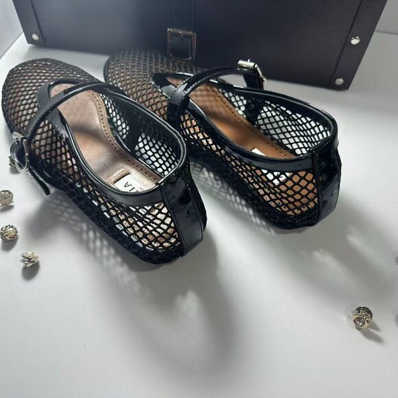 Alala Black Mesh Flats - Picture 6 of 6